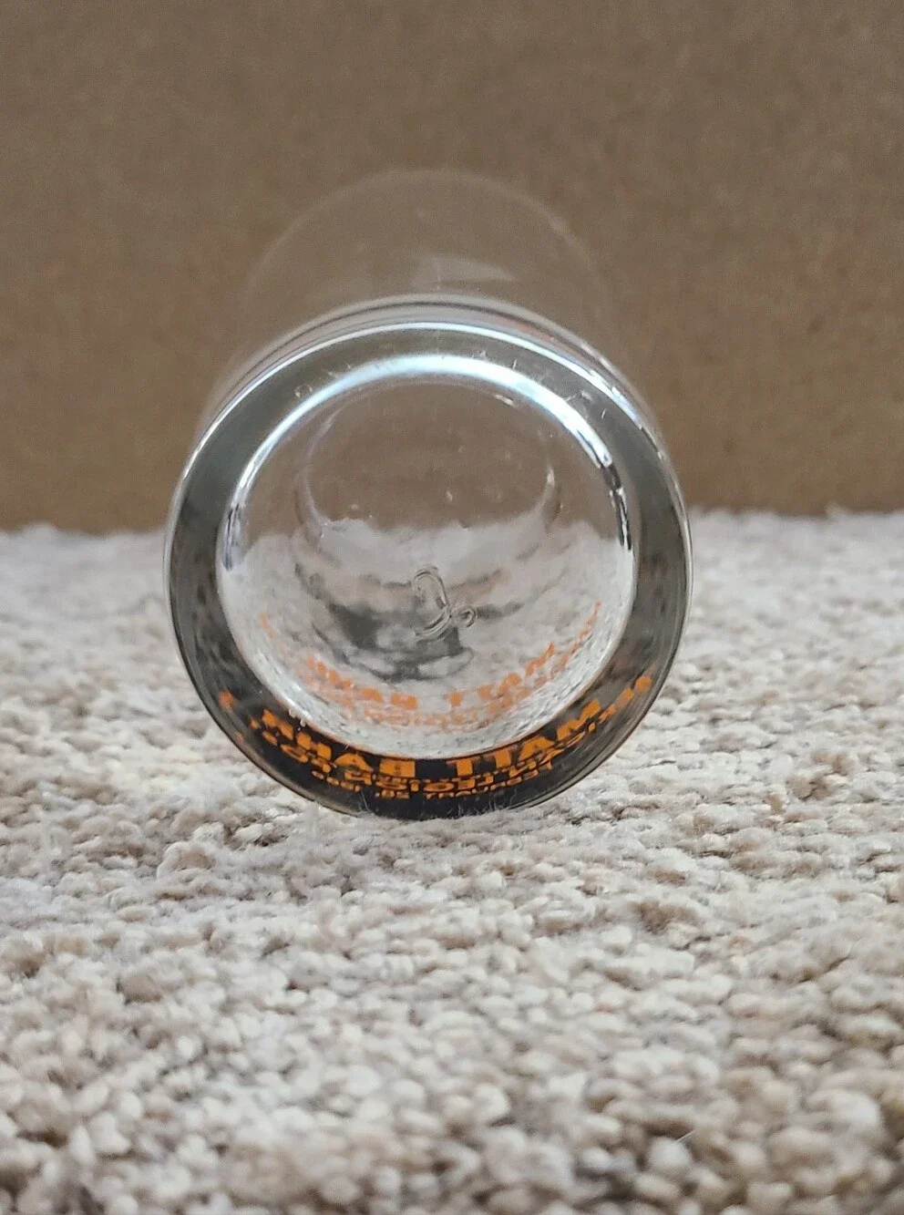 Vintage Matt Bahr Cleveland Browns Pro of the Year Dinner Glass